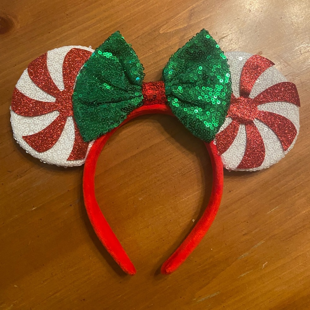 Disney inspired Minnie Ears - Christmas theme